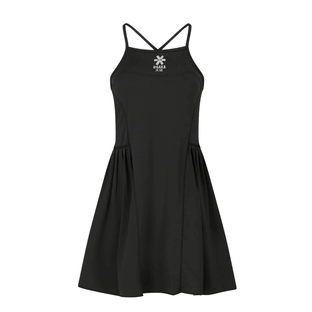 Osaka Women Pleated Tech Dress | Black