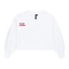 Osaka Women V Neck Cropped Sweater | White