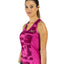 Women's Premium Top Fuchsia Pattern