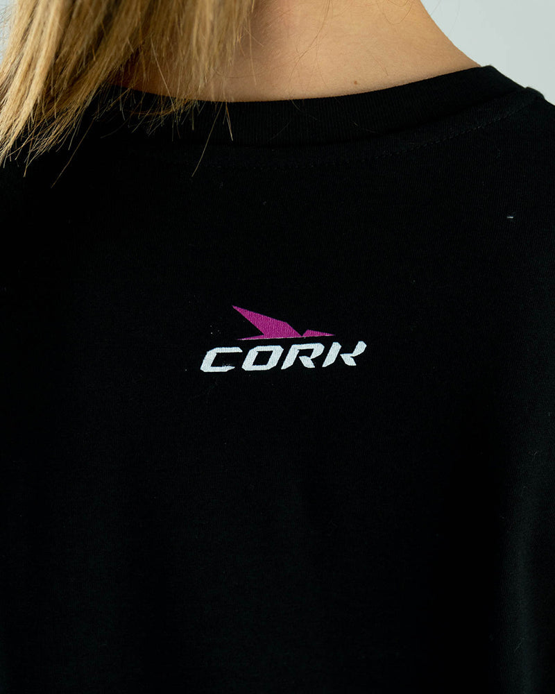 Women's Team T-Shirt Black/Pink