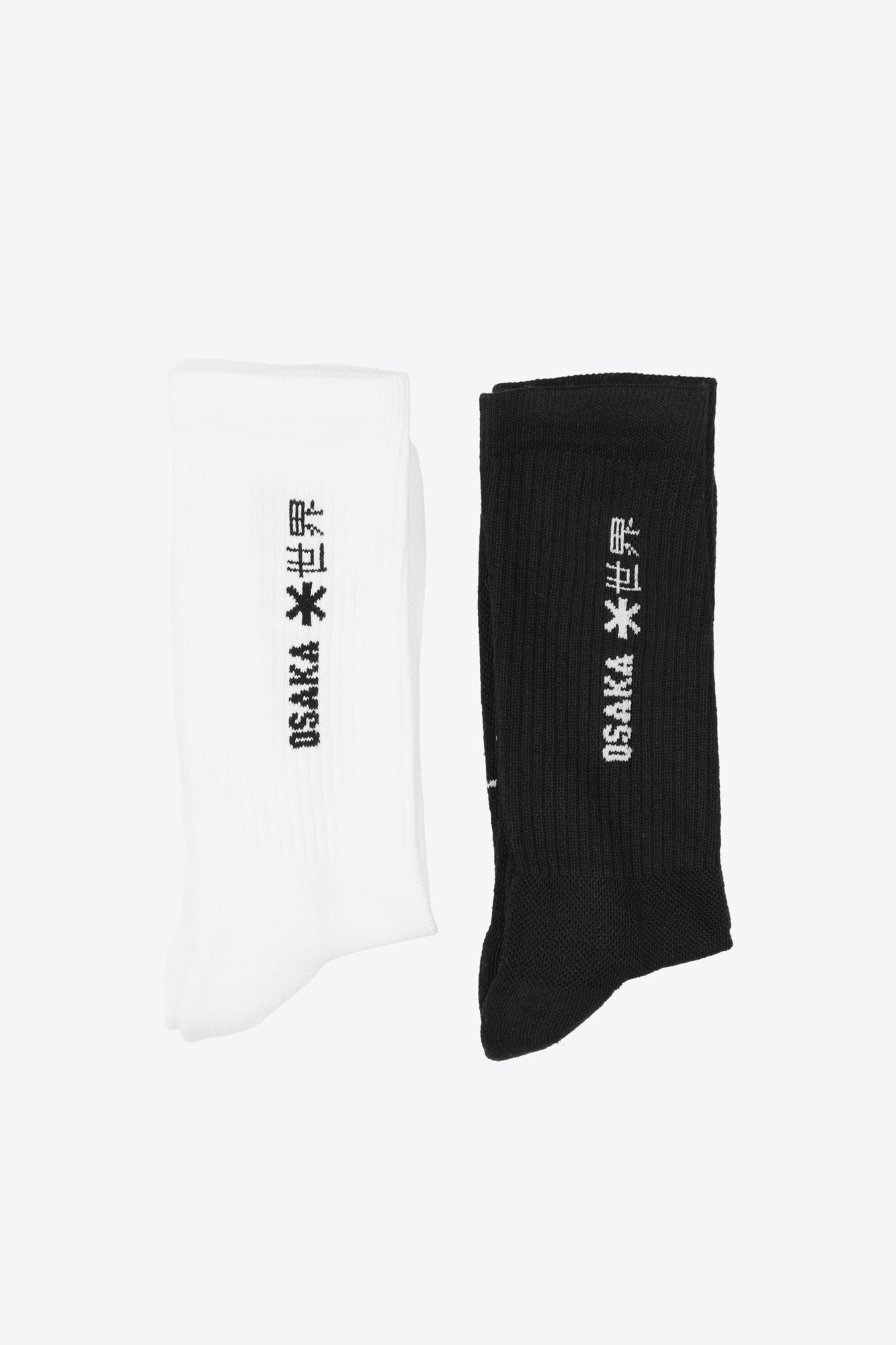 Osaka Duo Pack Sports Socks | Black-White