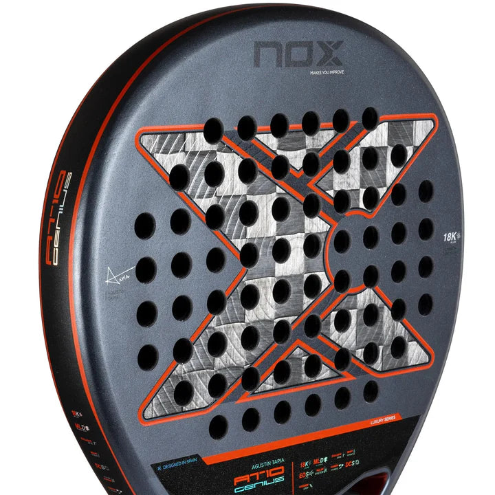 NOX AT10 Genius 18K by Agustin Tapia 2025  Padel Racket