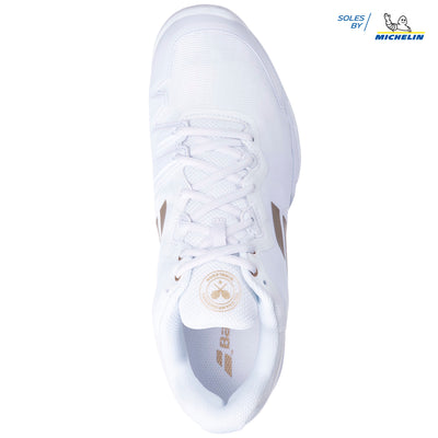 Babolat SFX3 All Court Wimb White Gold Shoes