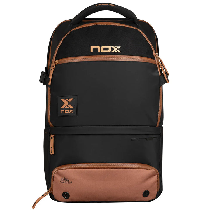 LUXURY OPEN SERIES BACKPACK BLACK/BROWN-Bag-nox-Casas Padel