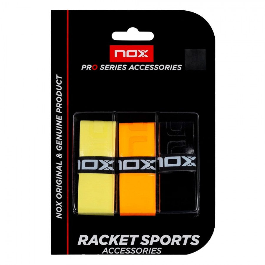 NOX Pro Overgrip White 3 Pack-Overgrip-NOX-Casas Padel