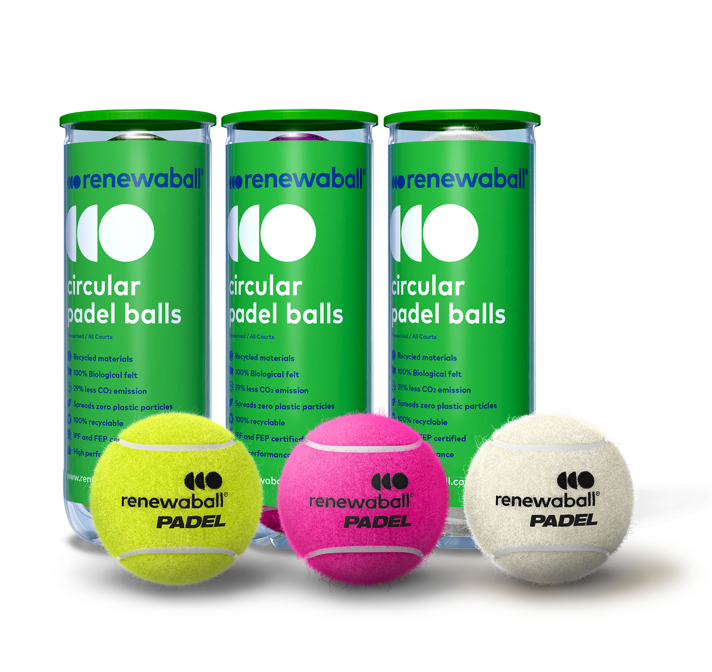 Circular Eco-Friendly Padel Balls - ITF & IPF Approved | Renewaball