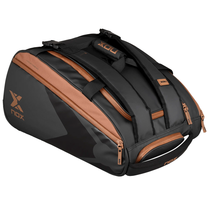 NOX LUXURY OPEN SERIES PADEL BAG BLACK/BROWN